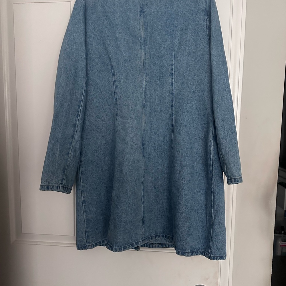 KBB by KAHLANA Women's 'The Tuxedo Mini Dress' - Vintage Wash sz 16 NWT - Picture 2 of 2